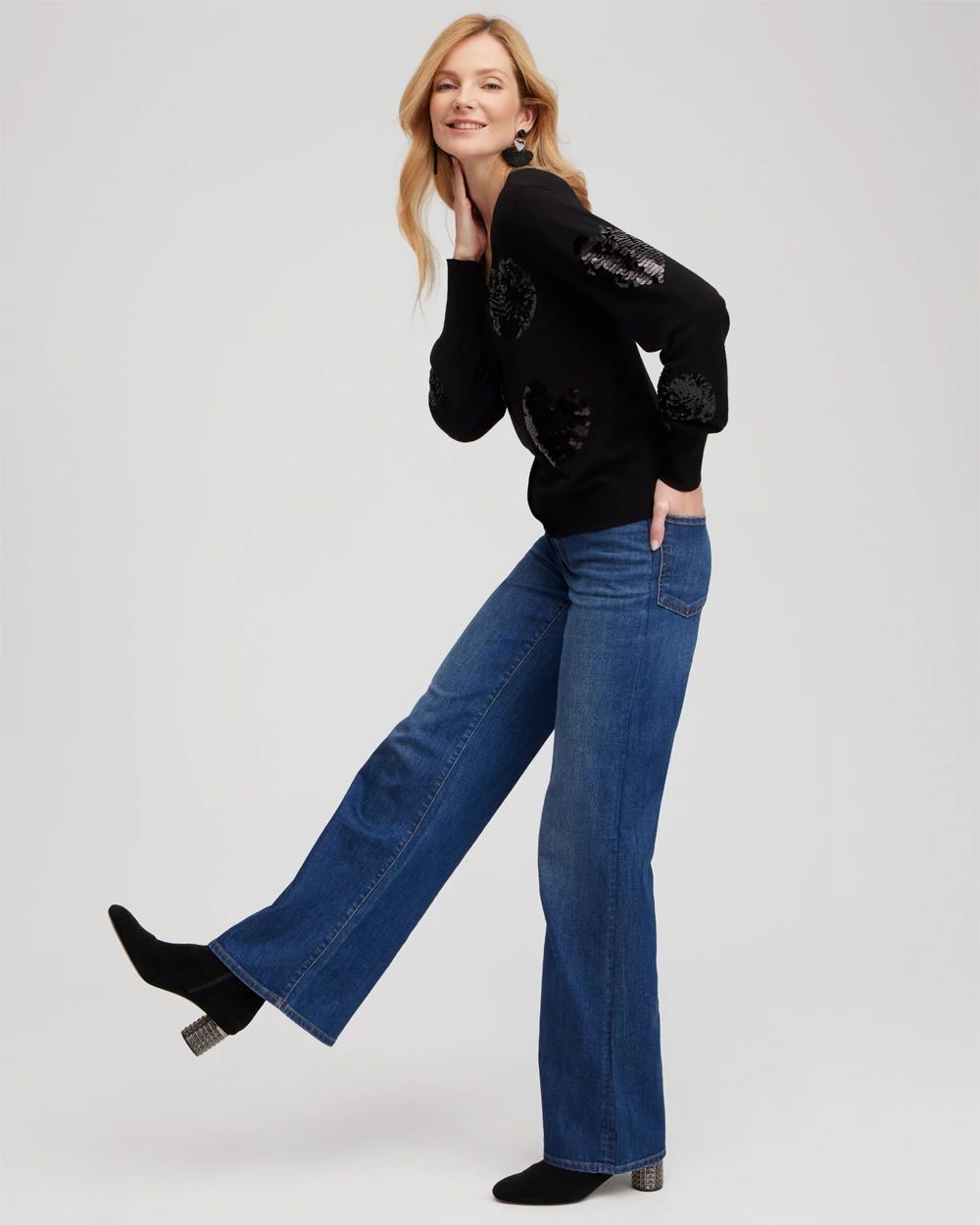 Sequin Hearts Cardigan | Chico's